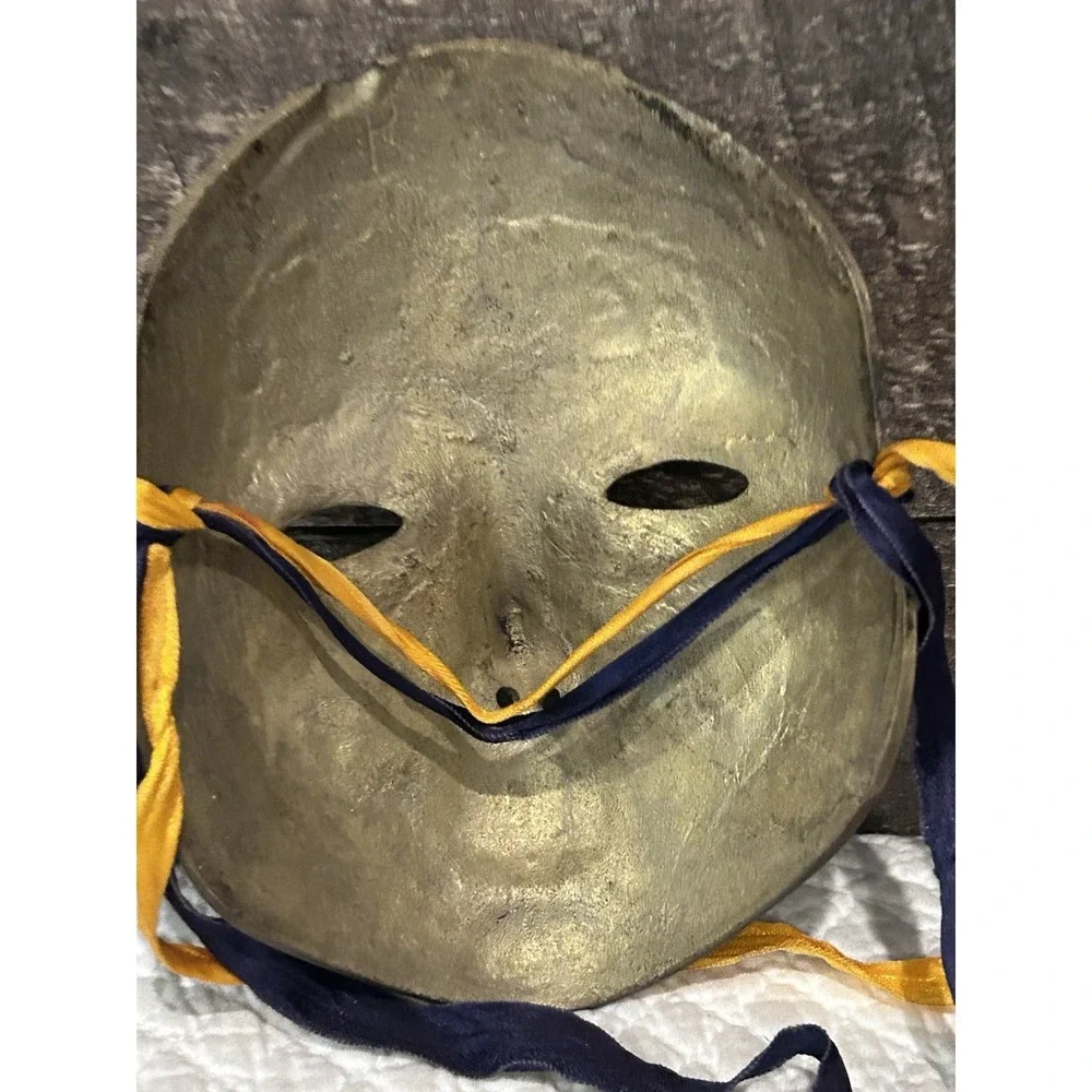 Vintage Solid Brass Party Mask‎ Handmade In India Wall Art Multi Color 7